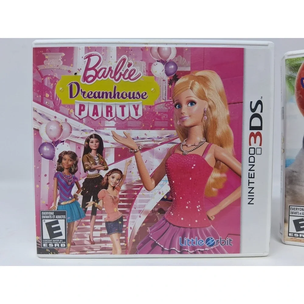 Lot 2~ Nintendo 3DS Games Petz Beach/Barbie Dreamhouse Party. CIB  Q